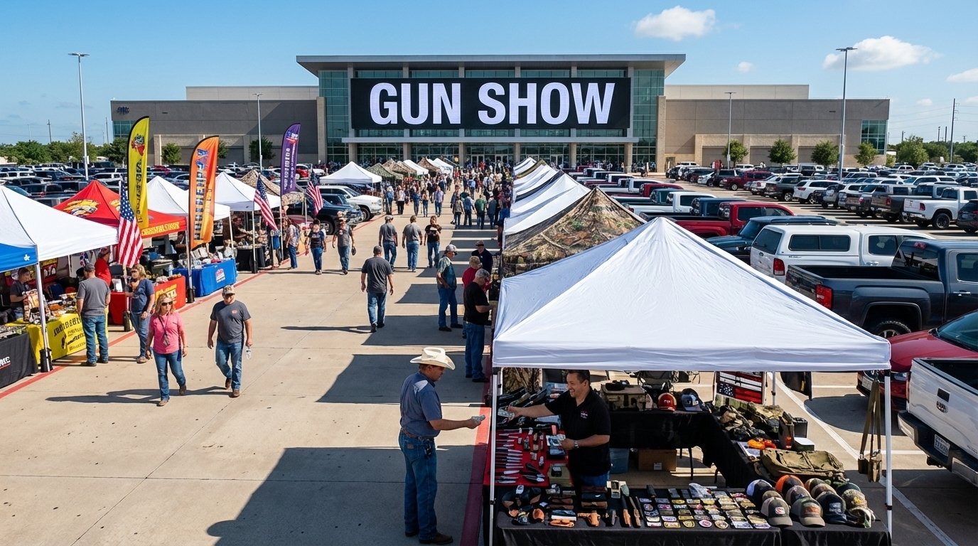 Gun Show Pop Up Tent Event